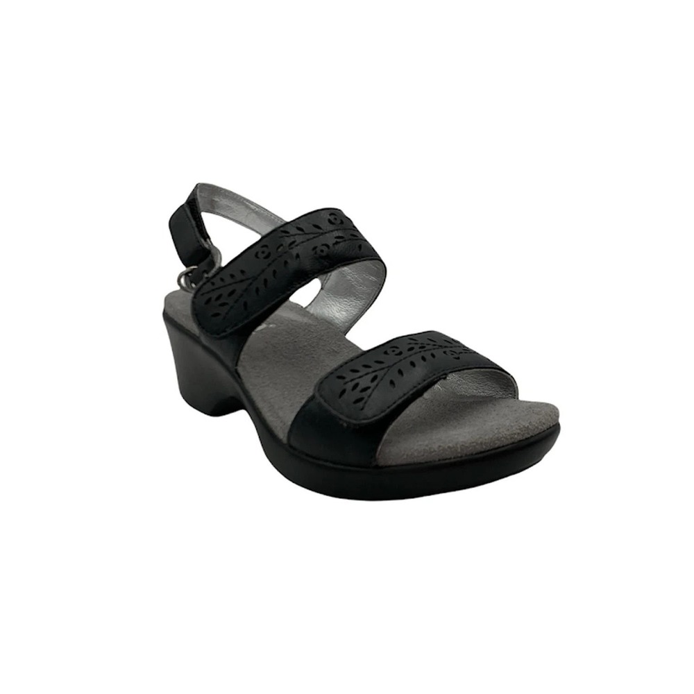 ALEGRIA PG Lite Romi Black Leather Sandals ROM-611 Sz 40 EU 9.5-10 US Adjustable